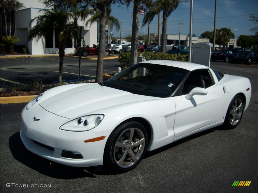 2008 Corvette Coupe - Arctic White / Ebony/Titanium photo #1
