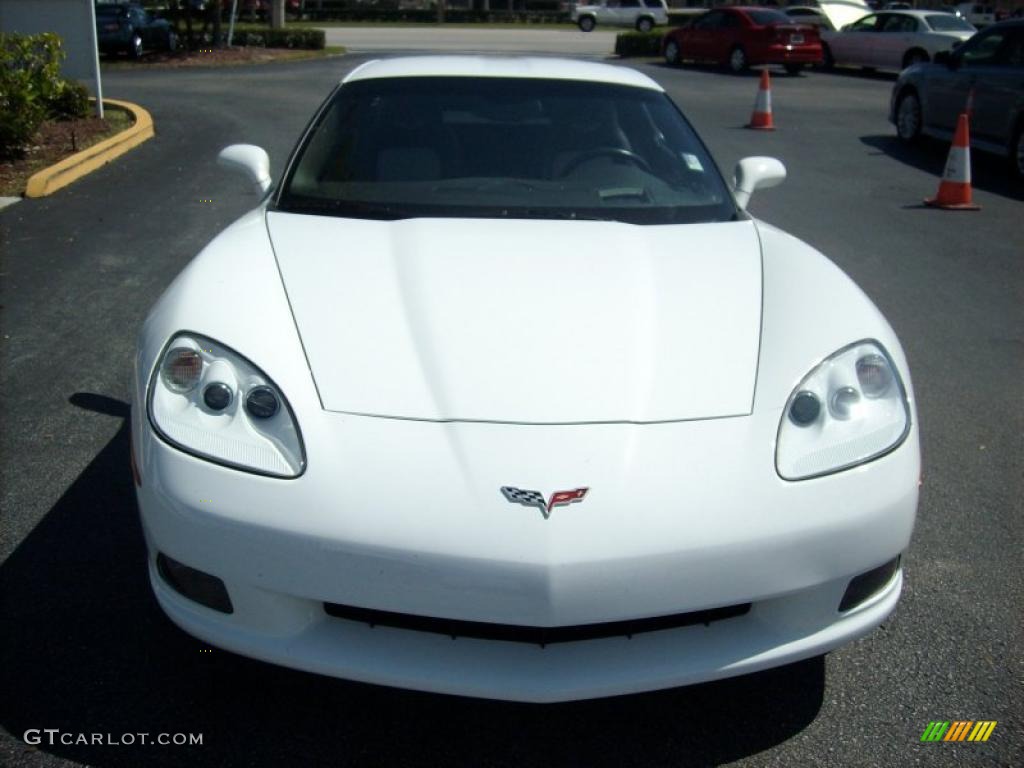 2008 Corvette Coupe - Arctic White / Ebony/Titanium photo #6