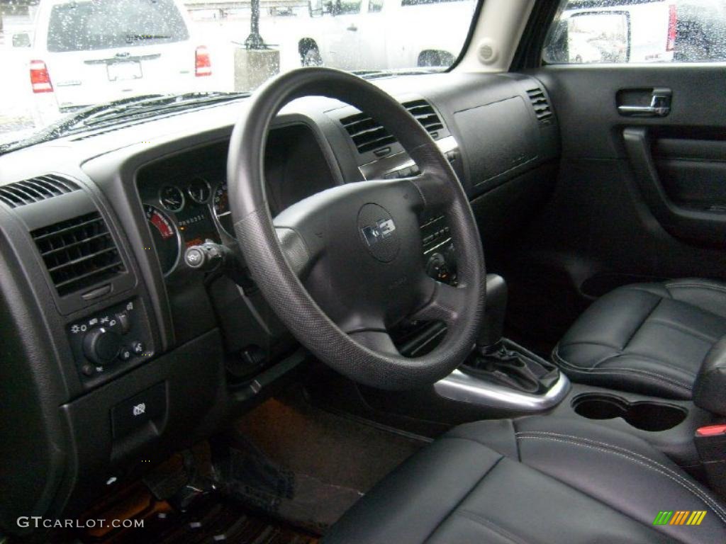 2007 Hummer H3 X Ebony Black Dashboard Photo #46769547