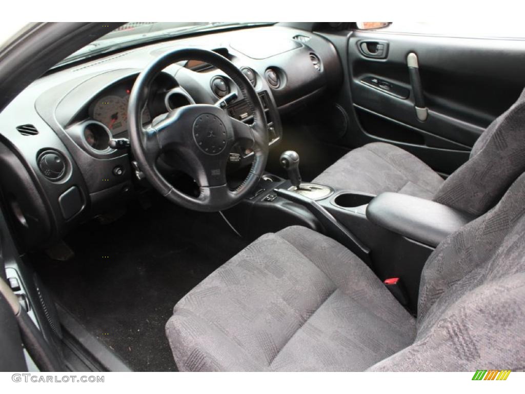 Black Interior 2001 Mitsubishi Eclipse GS Coupe Photo #46769574
