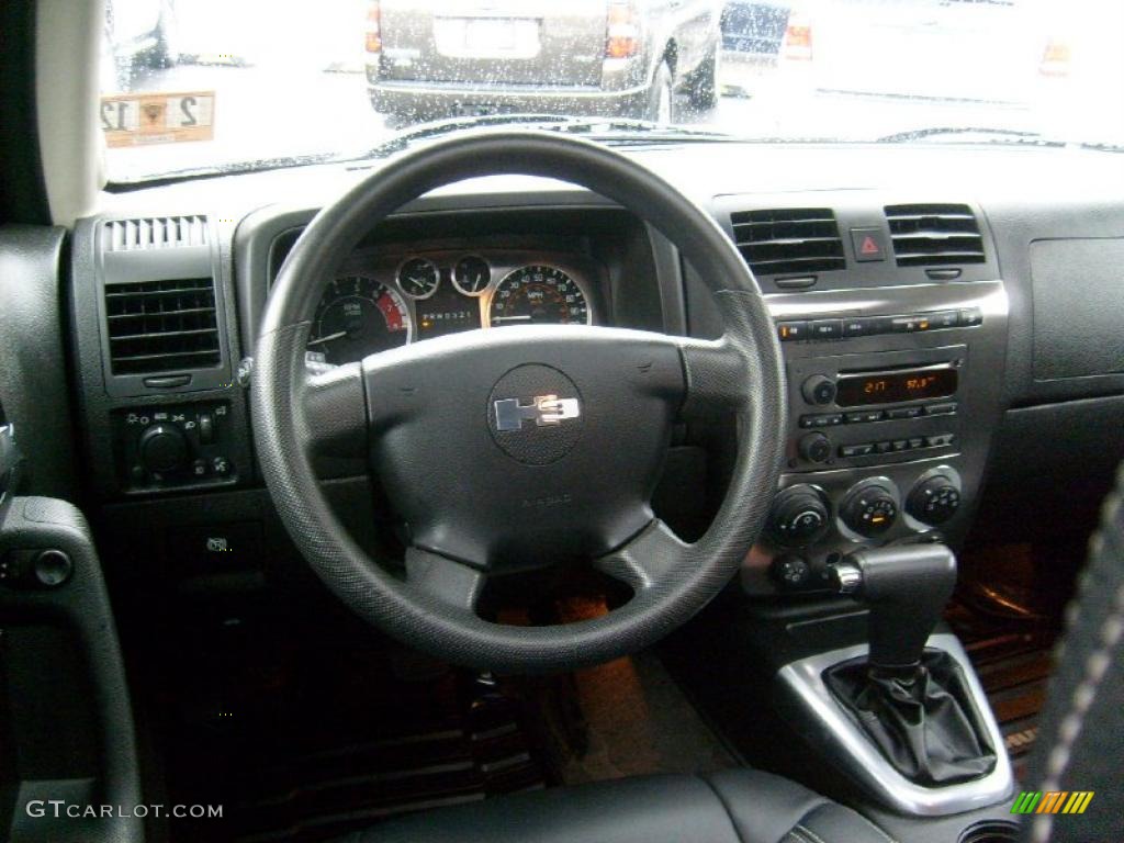 2007 Hummer H3 X Ebony Black Dashboard Photo #46769604