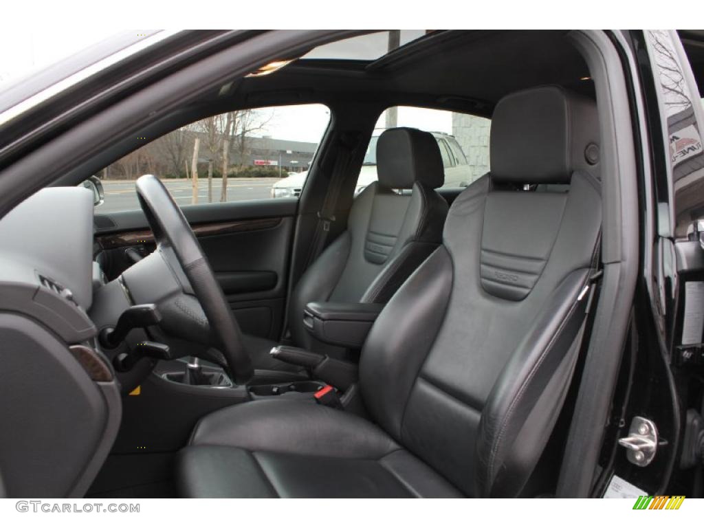 Ebony Interior 2005 Audi S4 4.2 quattro Sedan Photo #46770021