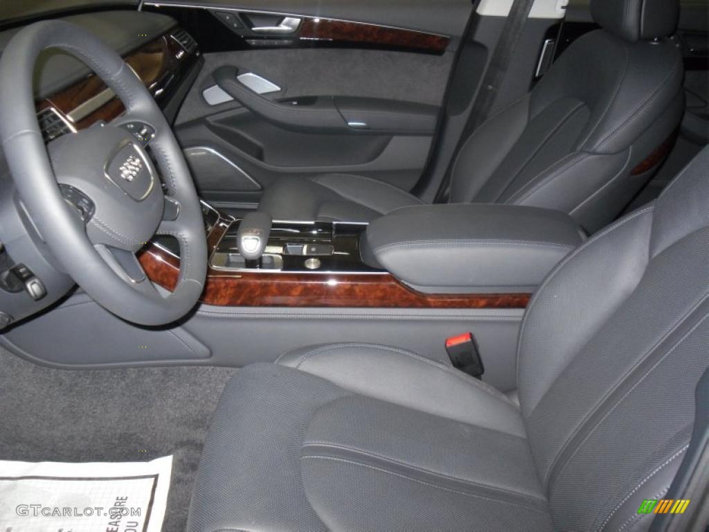 Black Interior 2011 Audi A8 L 4.2 FSI quattro Photo #46770042