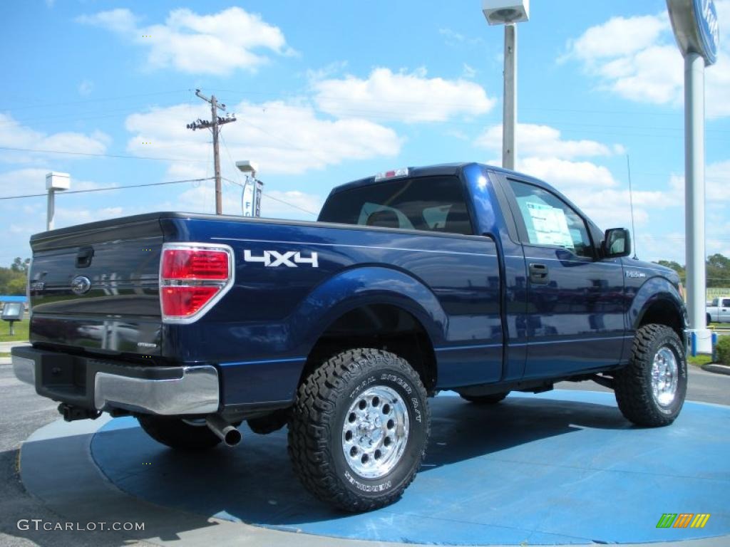 Dark Blue Pearl Metallic 2011 Ford F150 XLT Regular Cab 4x4 Exterior Photo #46770096