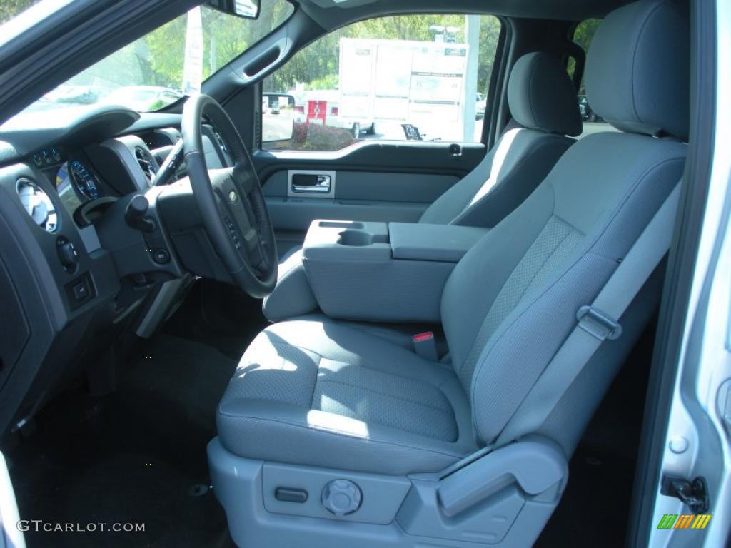 Steel Gray Interior 2011 Ford F150 XLT SuperCrew Photo #46770312