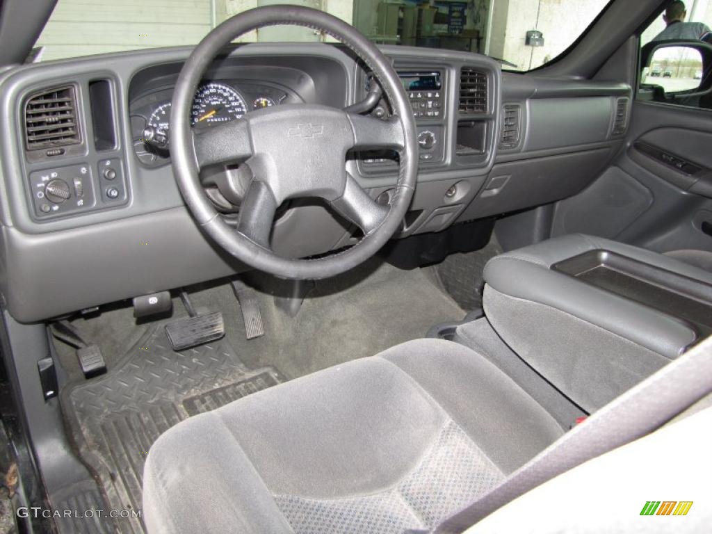 Dark Charcoal Interior 2007 Chevrolet Silverado 1500 LT Crew Cab Photo #46771458