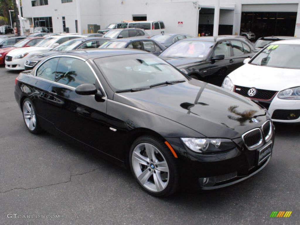 2008 3 Series 335i Convertible - Jet Black / Black photo #24