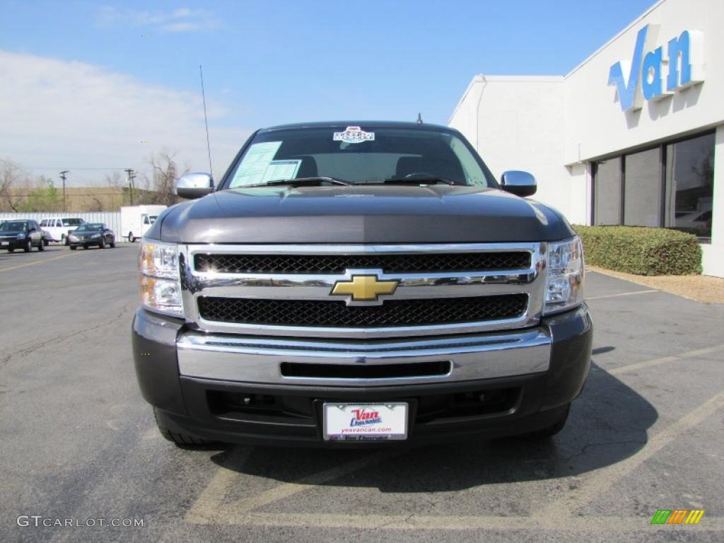 2010 Silverado 1500 LT Extended Cab - Taupe Gray Metallic / Ebony photo #2