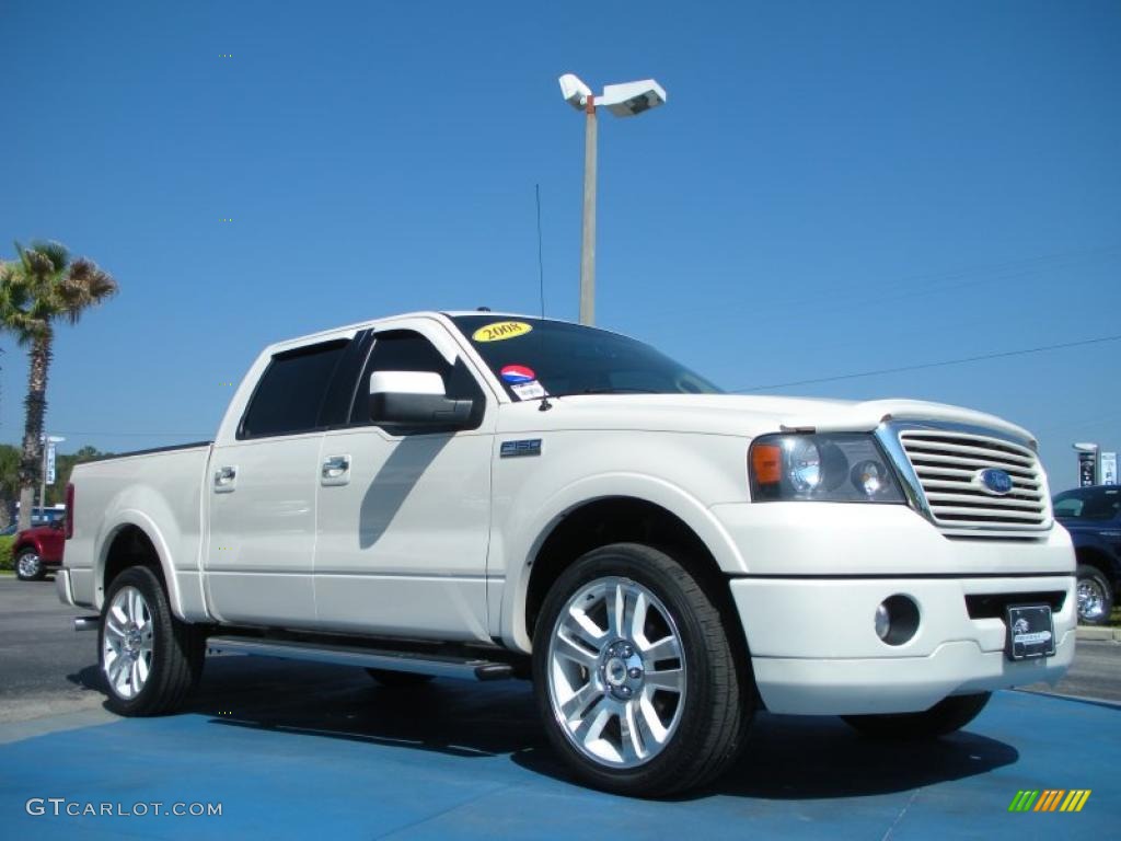 White Sand Tri-Coat 2008 Ford F150 Limited SuperCrew 4x4 Exterior Photo #46772607