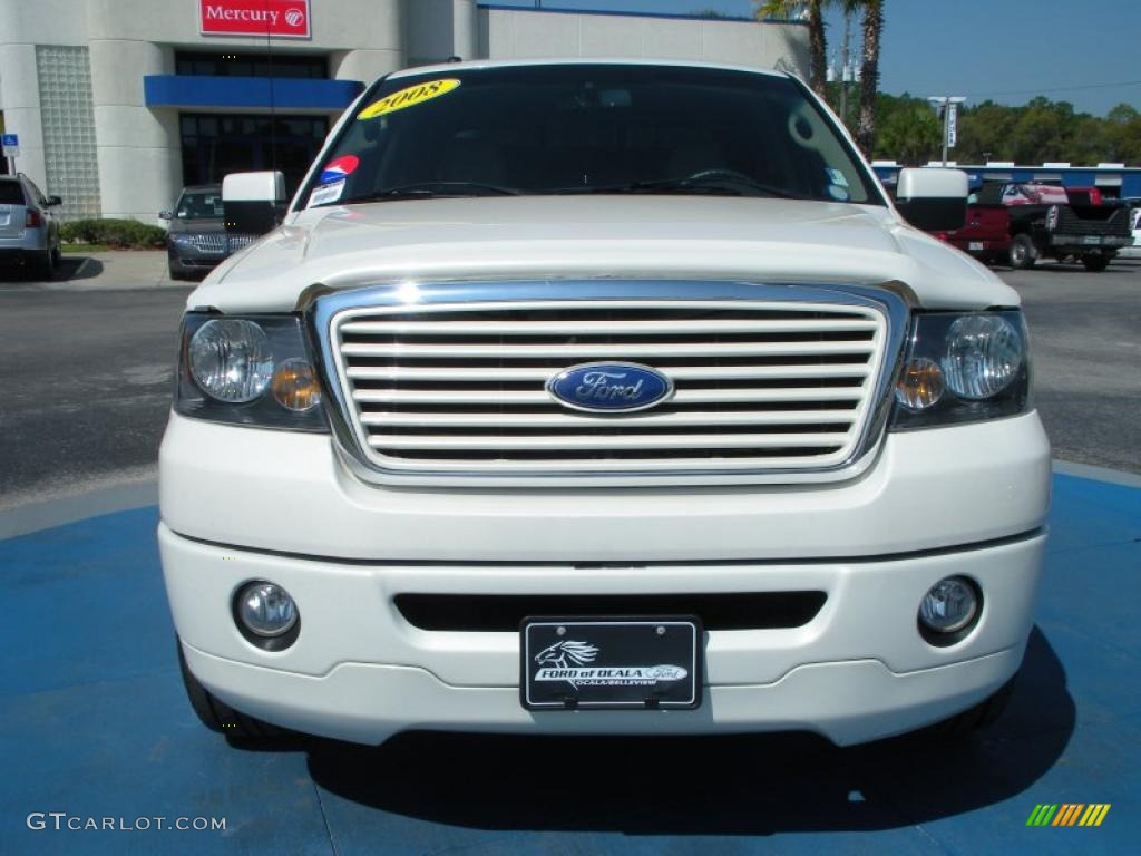 White Sand Tri-Coat 2008 Ford F150 Limited SuperCrew 4x4 Exterior Photo #46772625