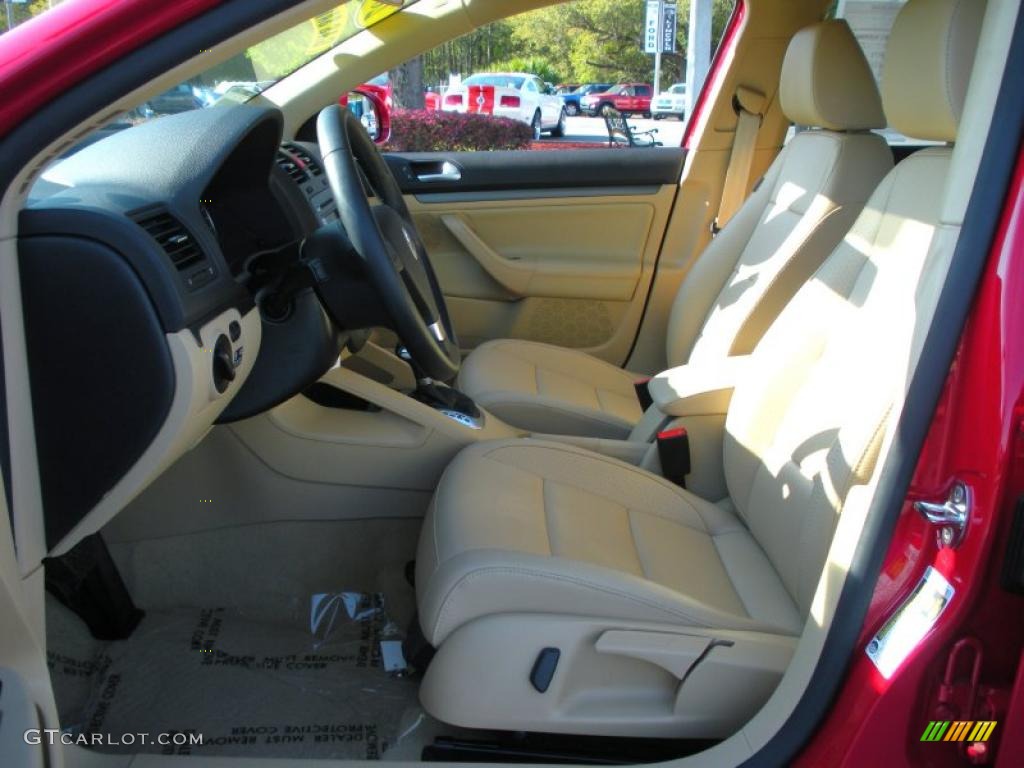 Pure Beige Interior 2009 Volkswagen Jetta TDI Sedan Photo #46772988