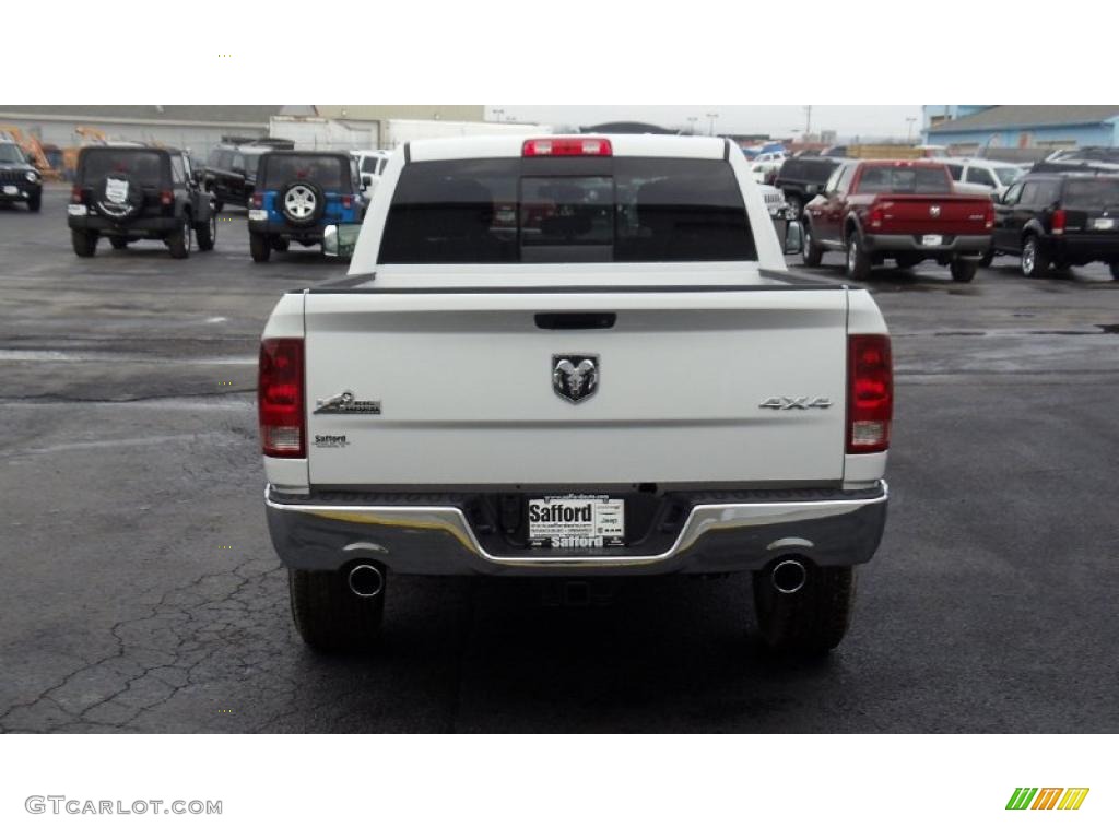 2011 Ram 1500 Big Horn Crew Cab 4x4 - Bright White / Dark Slate Gray/Medium Graystone photo #5