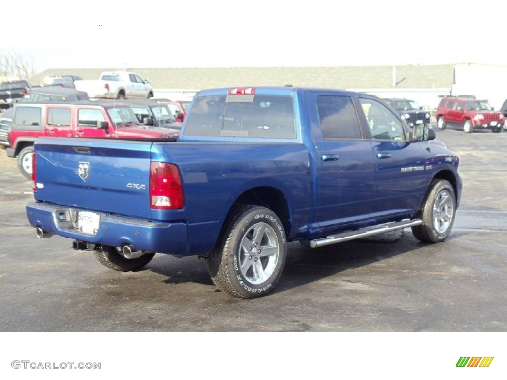Deep Water Blue Pearl 2011 Dodge Ram 1500 Sport Crew Cab 4x4 Exterior Photo #46774213