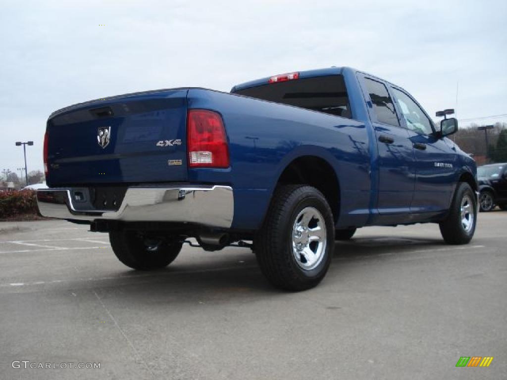 Deep Water Blue Pearl 2011 Dodge Ram 1500 ST Quad Cab 4x4 Exterior Photo #46774744