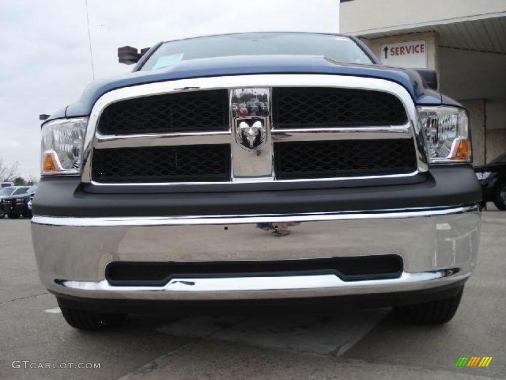 2011 Ram 1500 ST Quad Cab 4x4 - Deep Water Blue Pearl / Dark Slate Gray/Medium Graystone photo #8