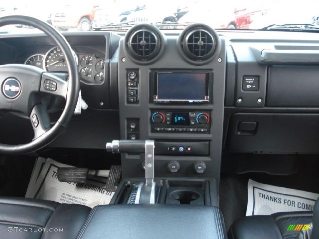 2007 Hummer H2 SUV Ebony Black Dashboard Photo #46775221