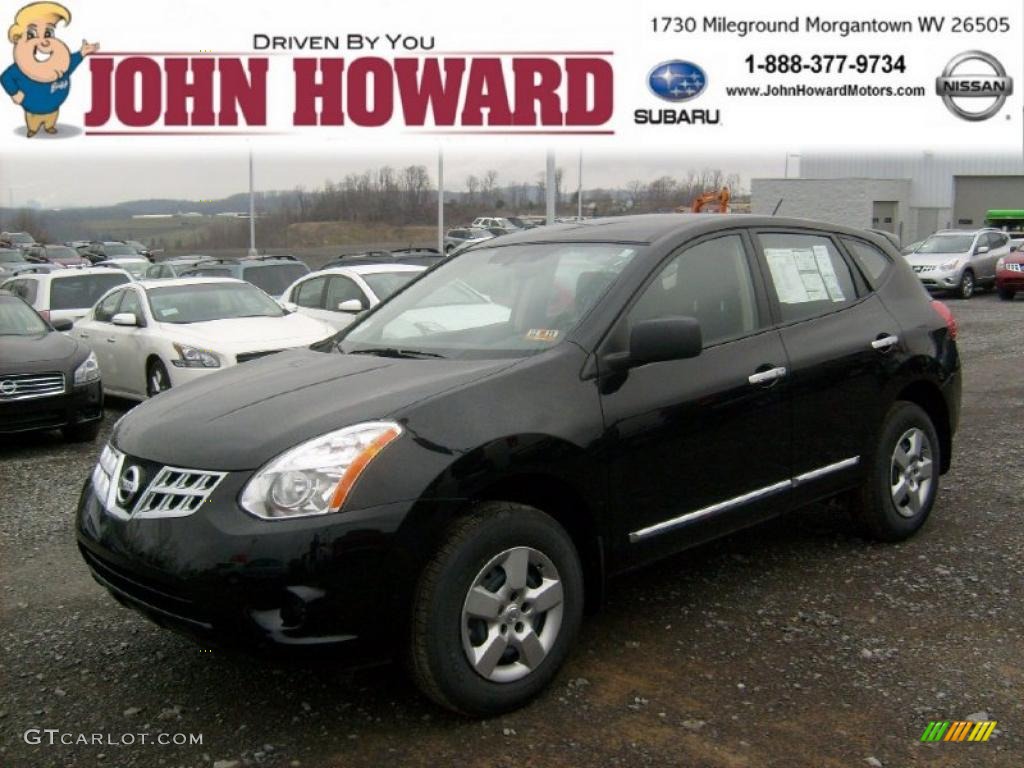 2011 Rogue S AWD - Black Amethyst / Black photo #1