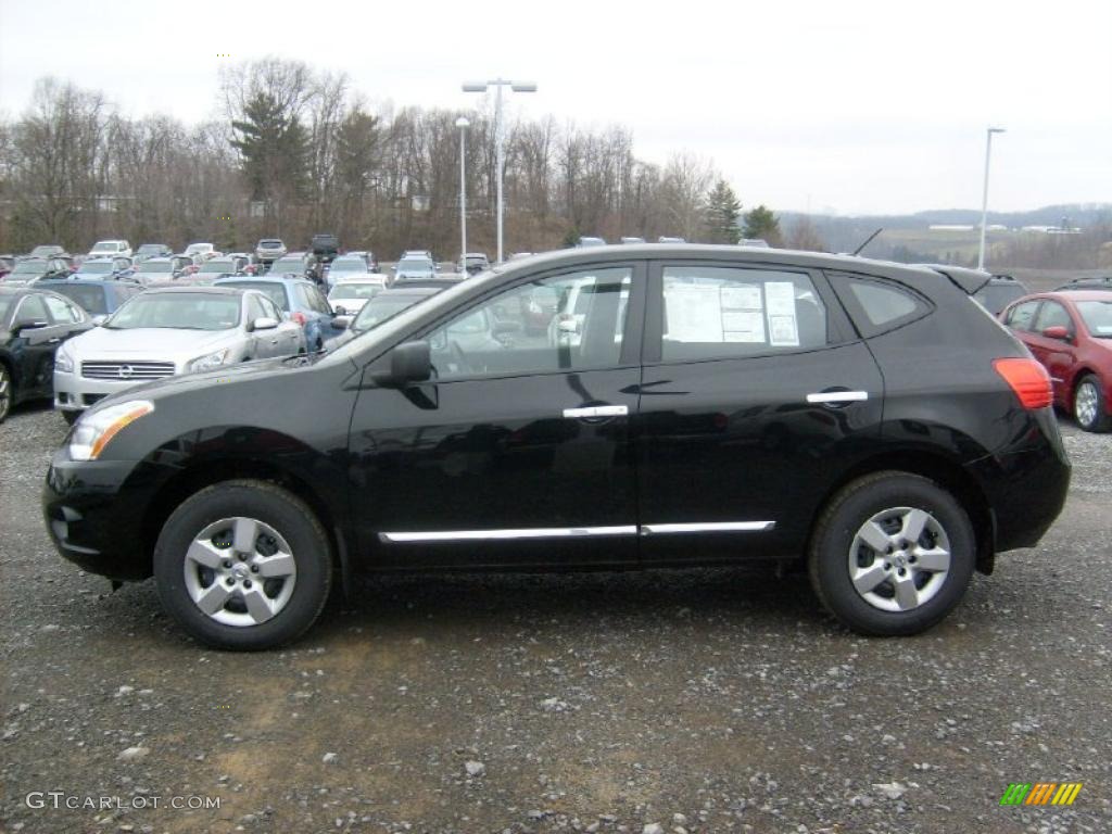 2011 Rogue S AWD - Black Amethyst / Black photo #2