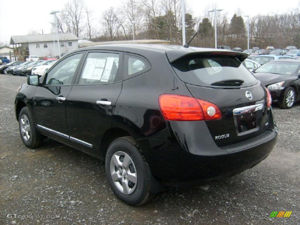 2011 Rogue S AWD - Black Amethyst / Black photo #7