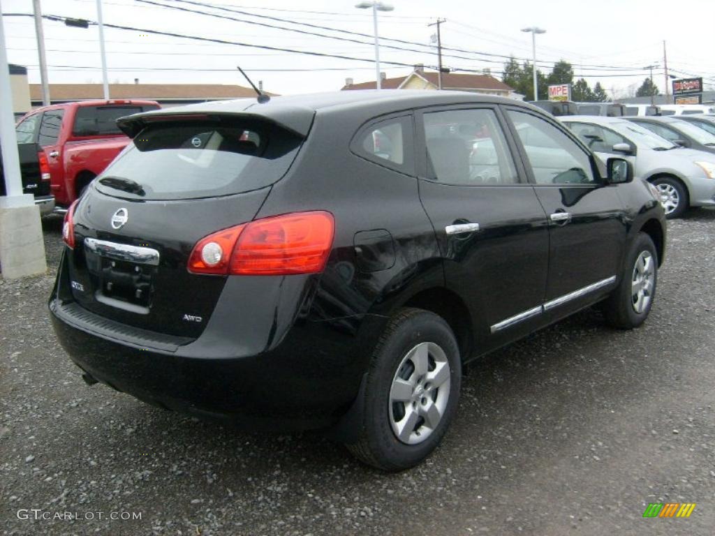 2011 Rogue S AWD - Black Amethyst / Black photo #9