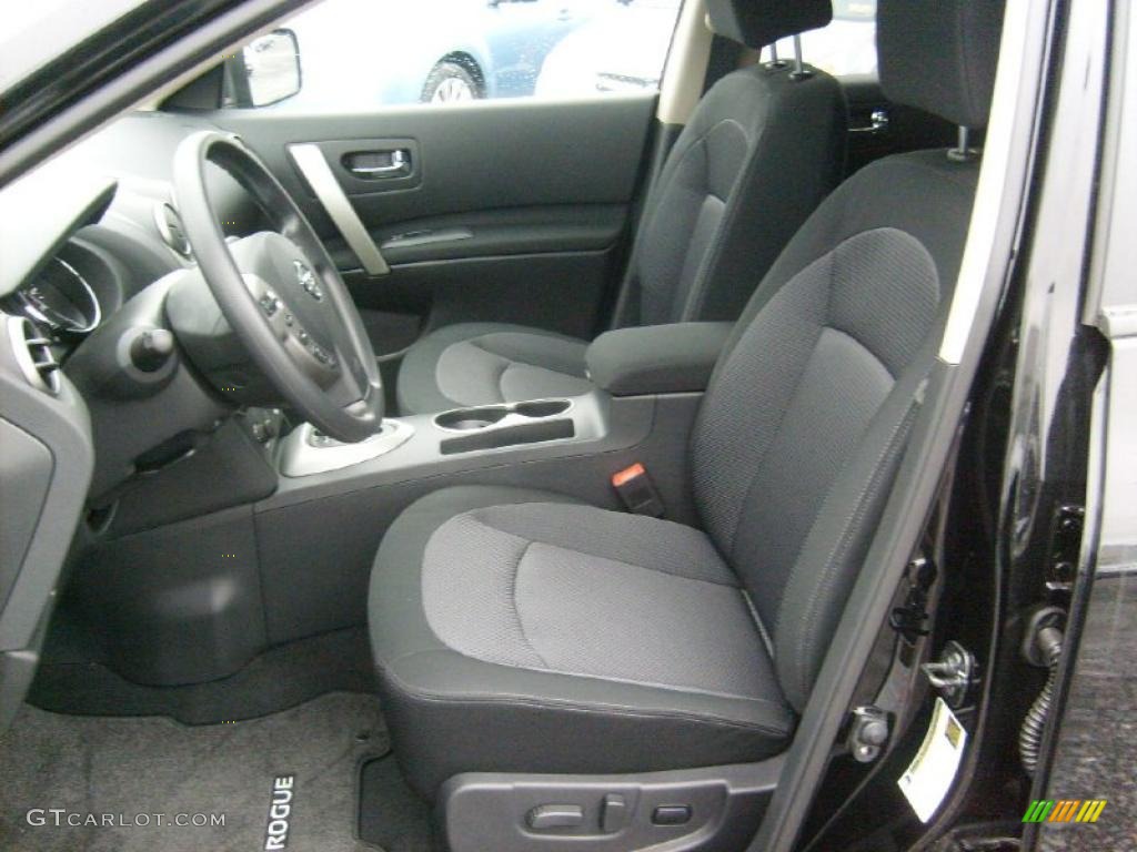 Black Interior 2011 Nissan Rogue SV AWD Photo #46777869