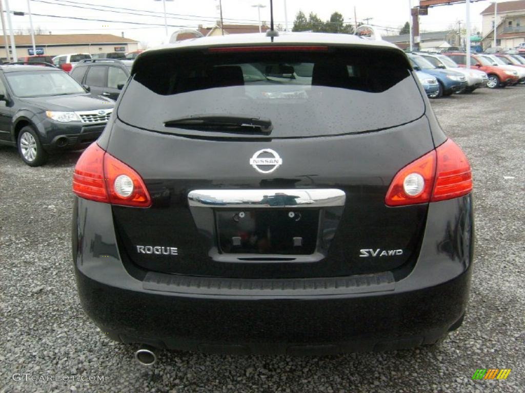 2011 Rogue SV AWD - Black Amethyst / Black photo #9