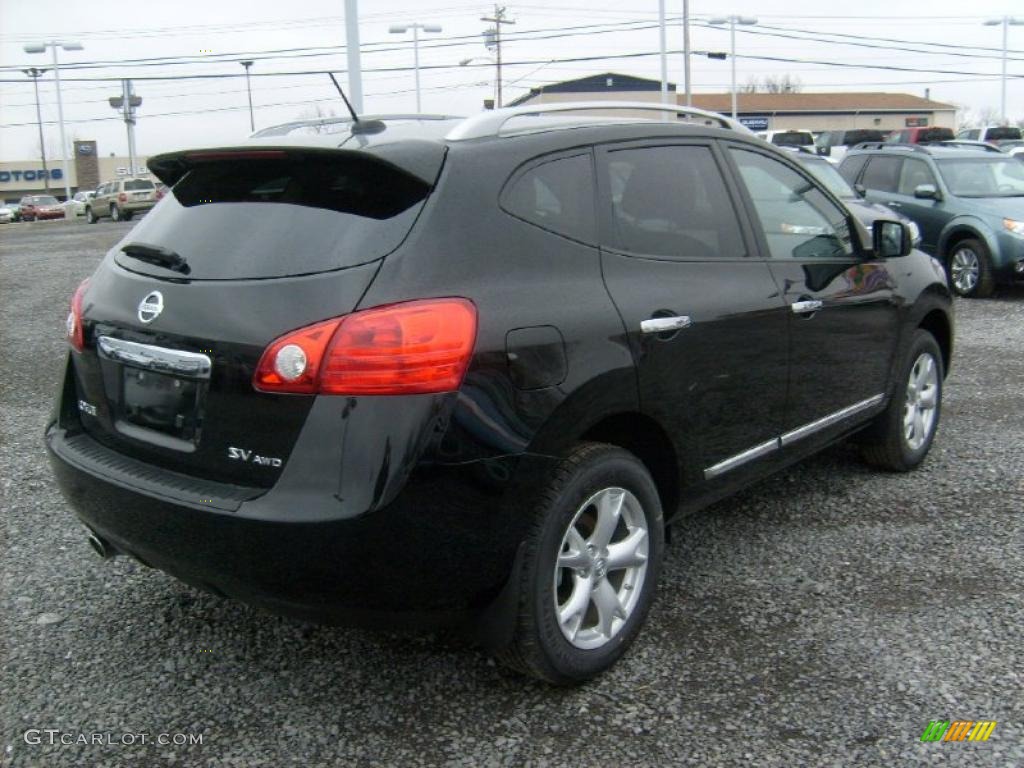 2011 Rogue SV AWD - Black Amethyst / Black photo #10