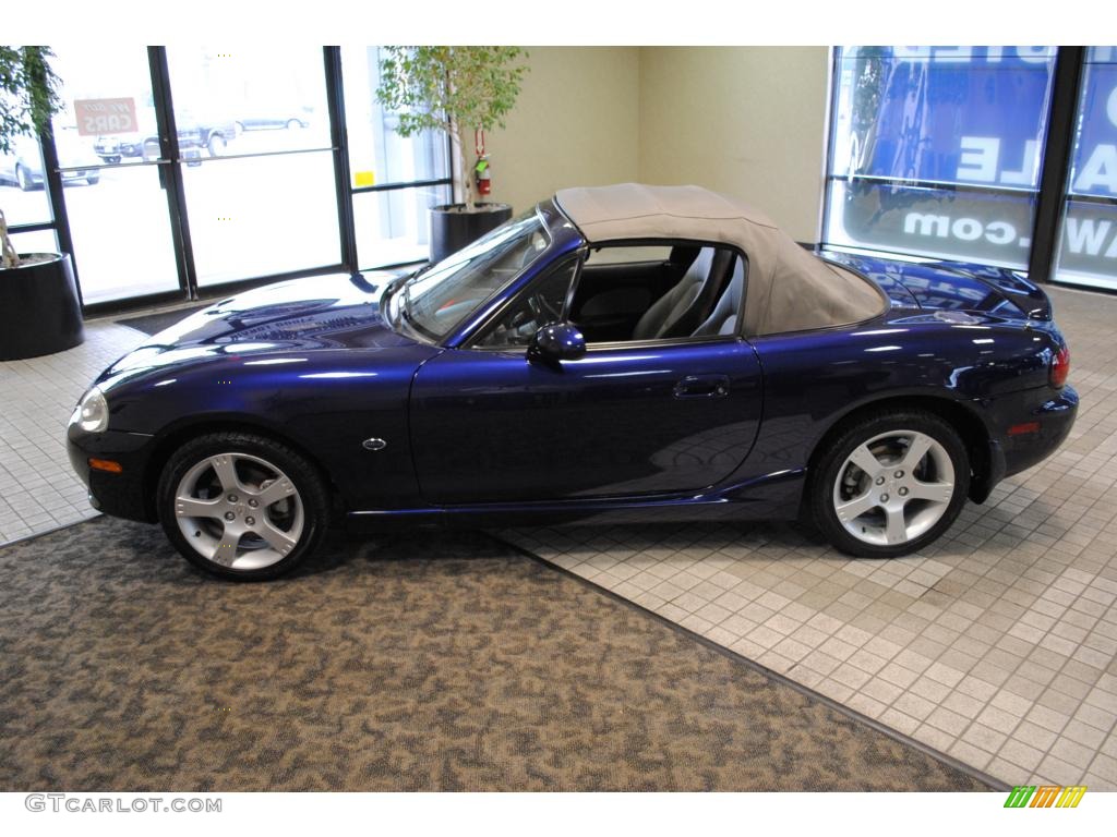 2003 MX-5 Miata Special Edition Roadster - Midnight Blue Mica / Gray photo #1