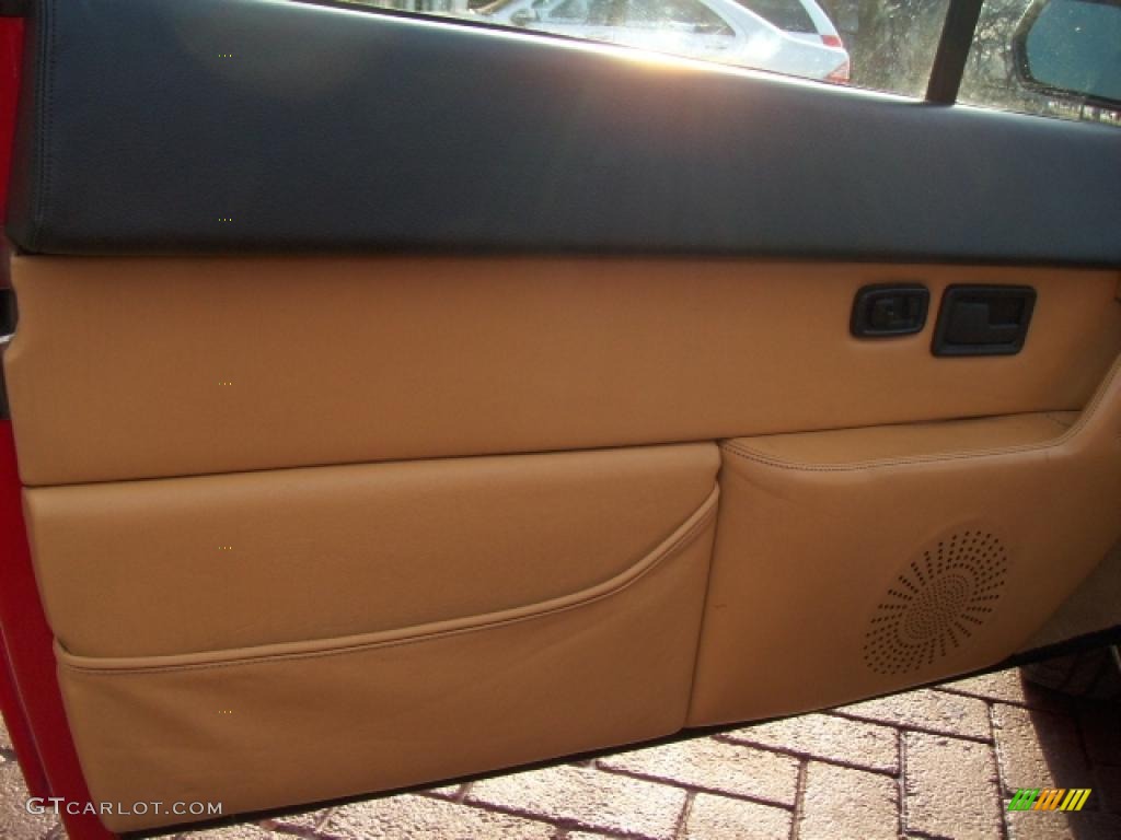 1989 Ferrari Mondial t Cabriolet Tan Door Panel Photo #4677895