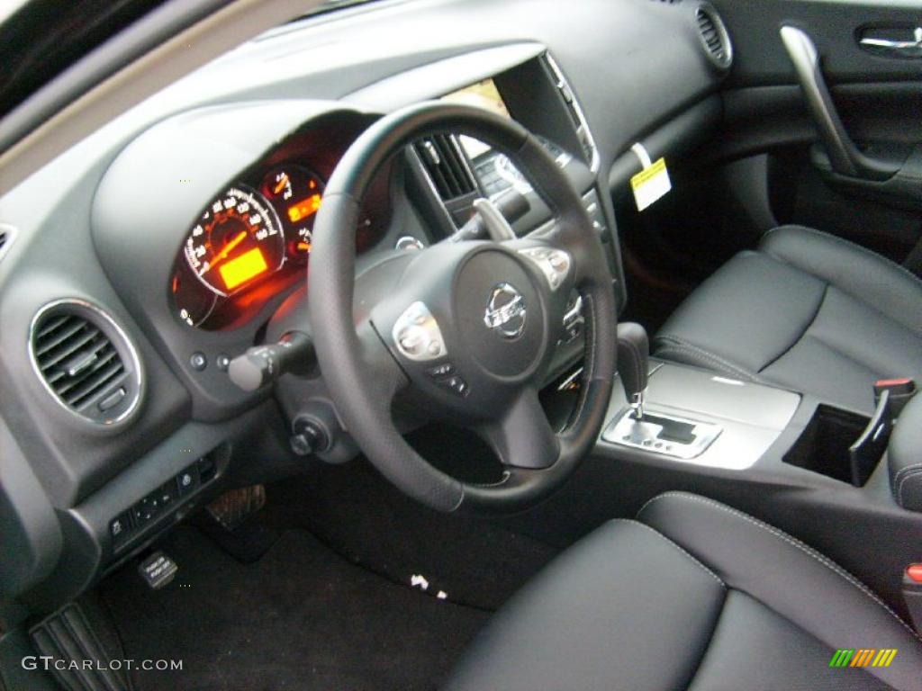 2011 Nissan Maxima 3.5 SV Sport Charcoal Dashboard Photo #46778982