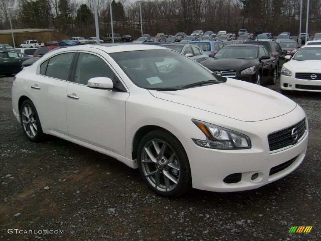 Winter Frost White 2011 Nissan Maxima 3.5 SV Sport Exterior Photo #46779222