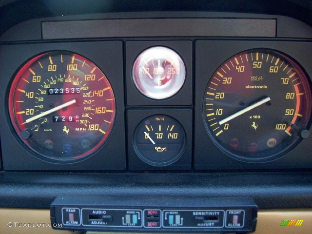 1989 Ferrari Mondial t Cabriolet Gauges Photos