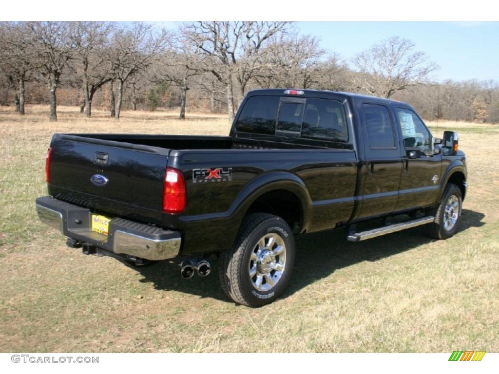 Tuxedo Black 2011 Ford F350 Super Duty Lariat Crew Cab 4x4 Exterior Photo #46779387