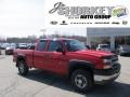 2005 Victory Red Chevrolet Silverado 2500HD LS Extended Cab 4x4  photo #1