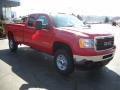 2011 Fire Red GMC Sierra 2500HD Work Truck Extended Cab 4x4  photo #2