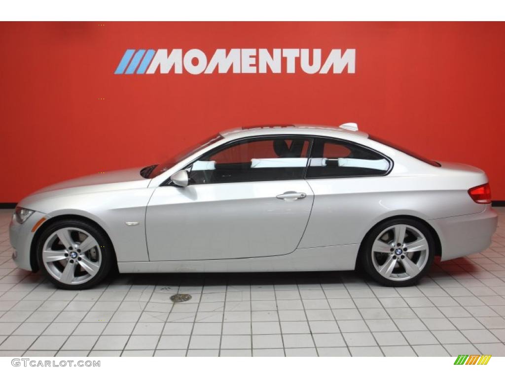 2009 3 Series 335i Coupe - Titanium Silver Metallic / Black photo #6