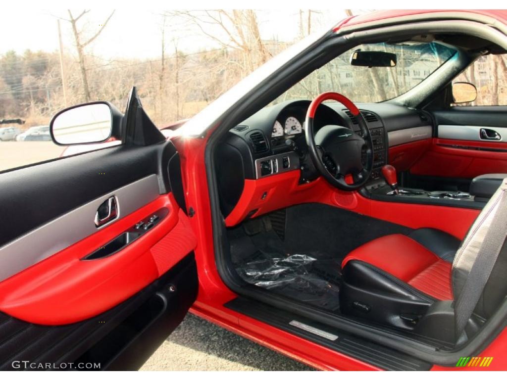 Black Ink/Red Interior 2005 Ford Thunderbird Premium Roadster Photo #46781439