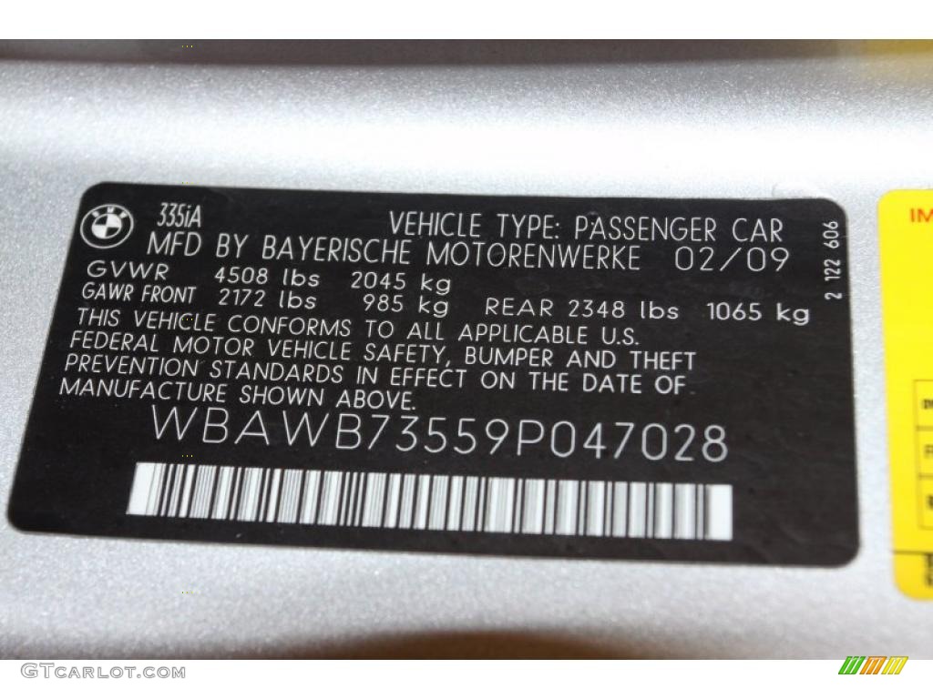 2009 3 Series 335i Coupe - Titanium Silver Metallic / Black photo #54