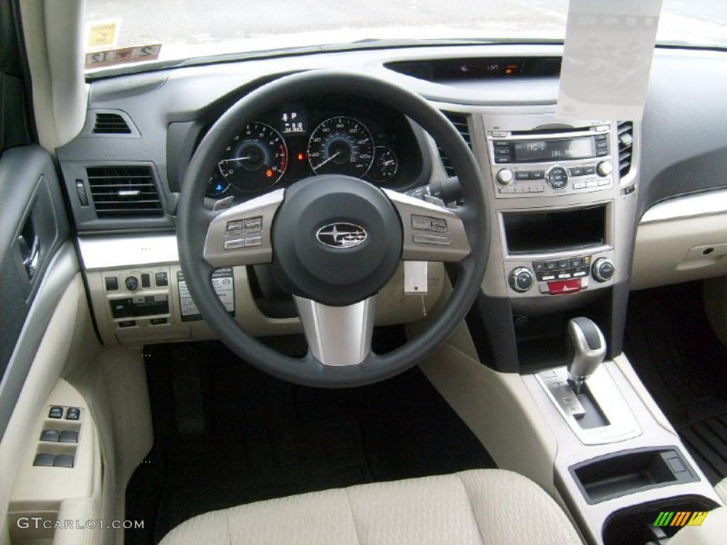2010 Subaru Legacy 2.5i Sedan Warm Ivory Dashboard Photo #46782804