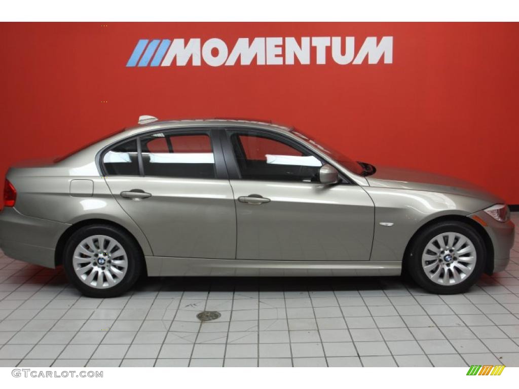 2009 3 Series 328i Sedan - Platinum Bronze Metallic / Black photo #2