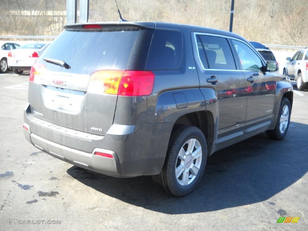 2011 Terrain SLE AWD - Cyber Gray Metallic / Jet Black photo #4