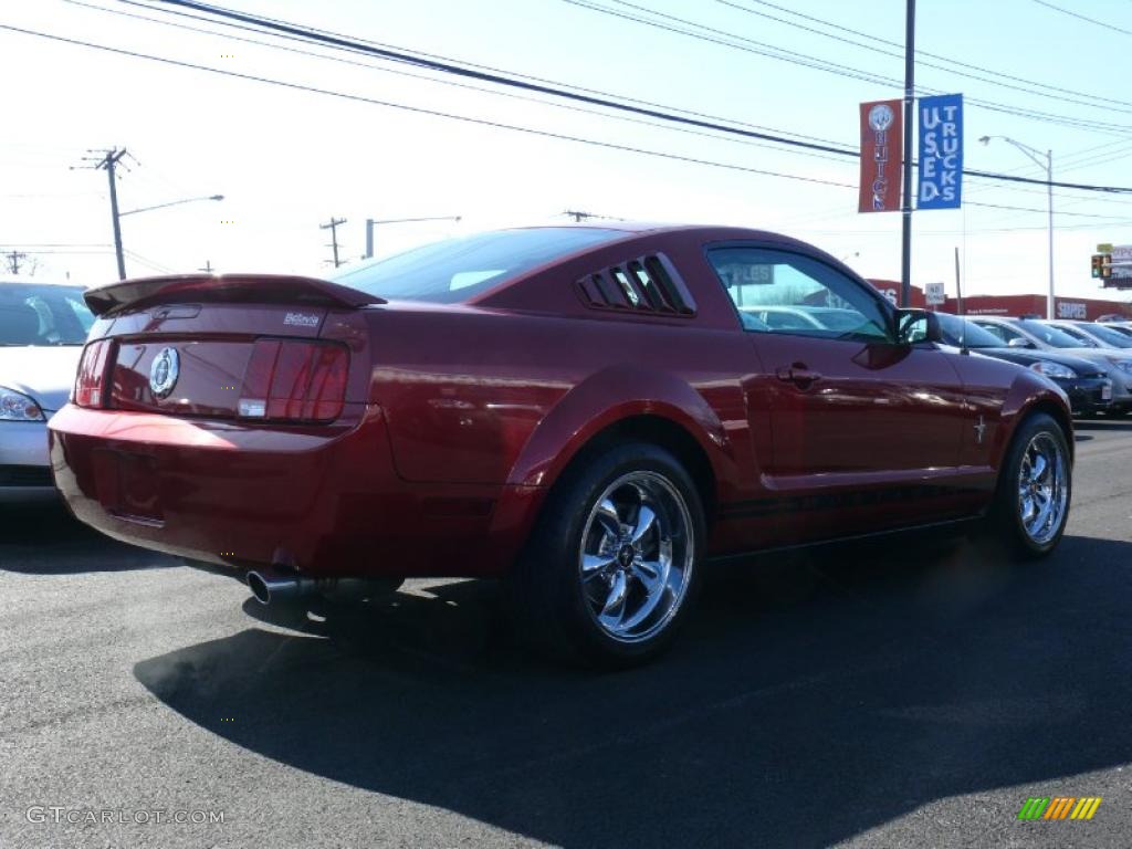 2005 Mustang V6 Premium Coupe - Redfire Metallic / Light Graphite photo #4