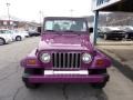 1997 Magenta Jeep Wrangler SE 4x4  photo #4