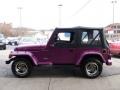 1997 Magenta Jeep Wrangler SE 4x4  photo #6