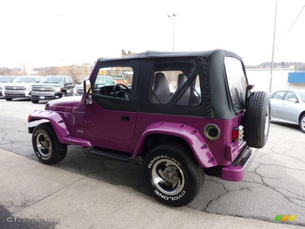 Magenta 1997 Jeep Wrangler SE 4x4 Exterior Photo #46784316