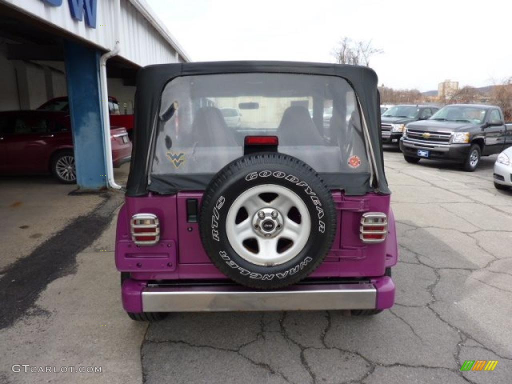 1997 Wrangler SE 4x4 - Magenta / Gray photo #9