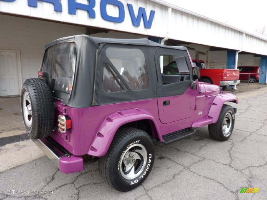1997 Wrangler SE 4x4 - Magenta / Gray photo #10