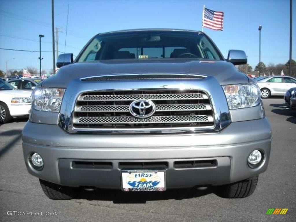 2007 Tundra Limited Double Cab 4x4 - Silver Sky Metallic / Graphite Gray photo #8