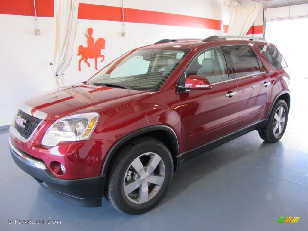 2011 Acadia SLT - Red Jewel Tintcoat / Light Titanium photo #1