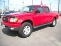 2001 Radiant Red Toyota Tacoma V6 PreRunner Double Cab  photo #2